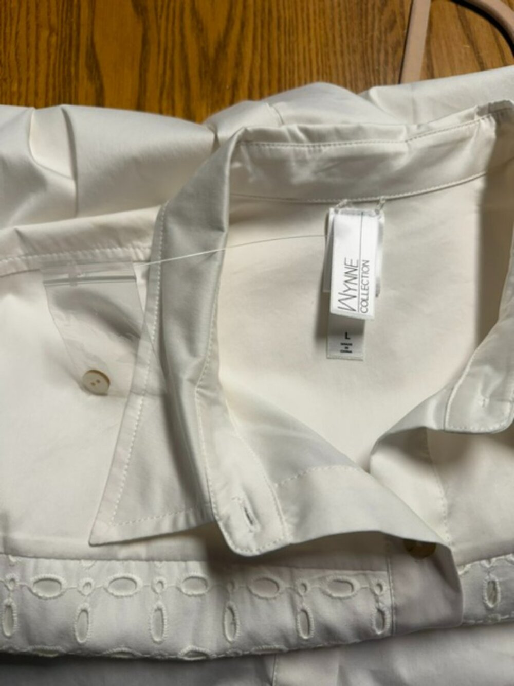Wynne Collection White A-Line Tunic Size L - Picture 9 of 9